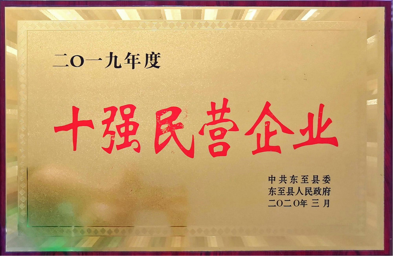 2019年度十強民營企業